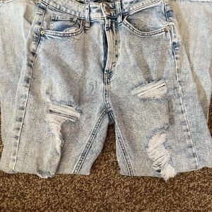 ultra high rise mom jeans from target